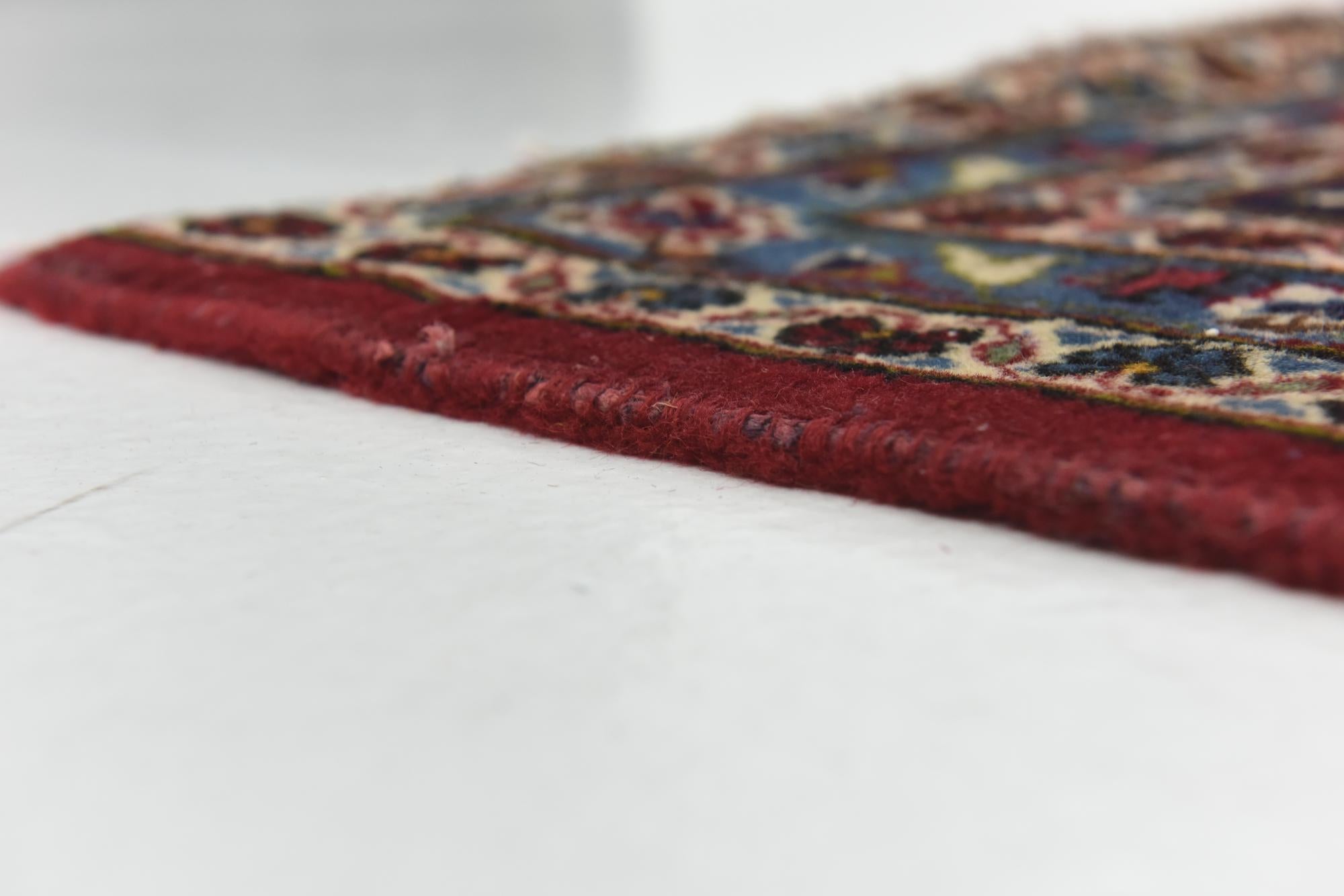 9' 10 x 12' 10 Hand Knotted Kashan Persian Wool Rug