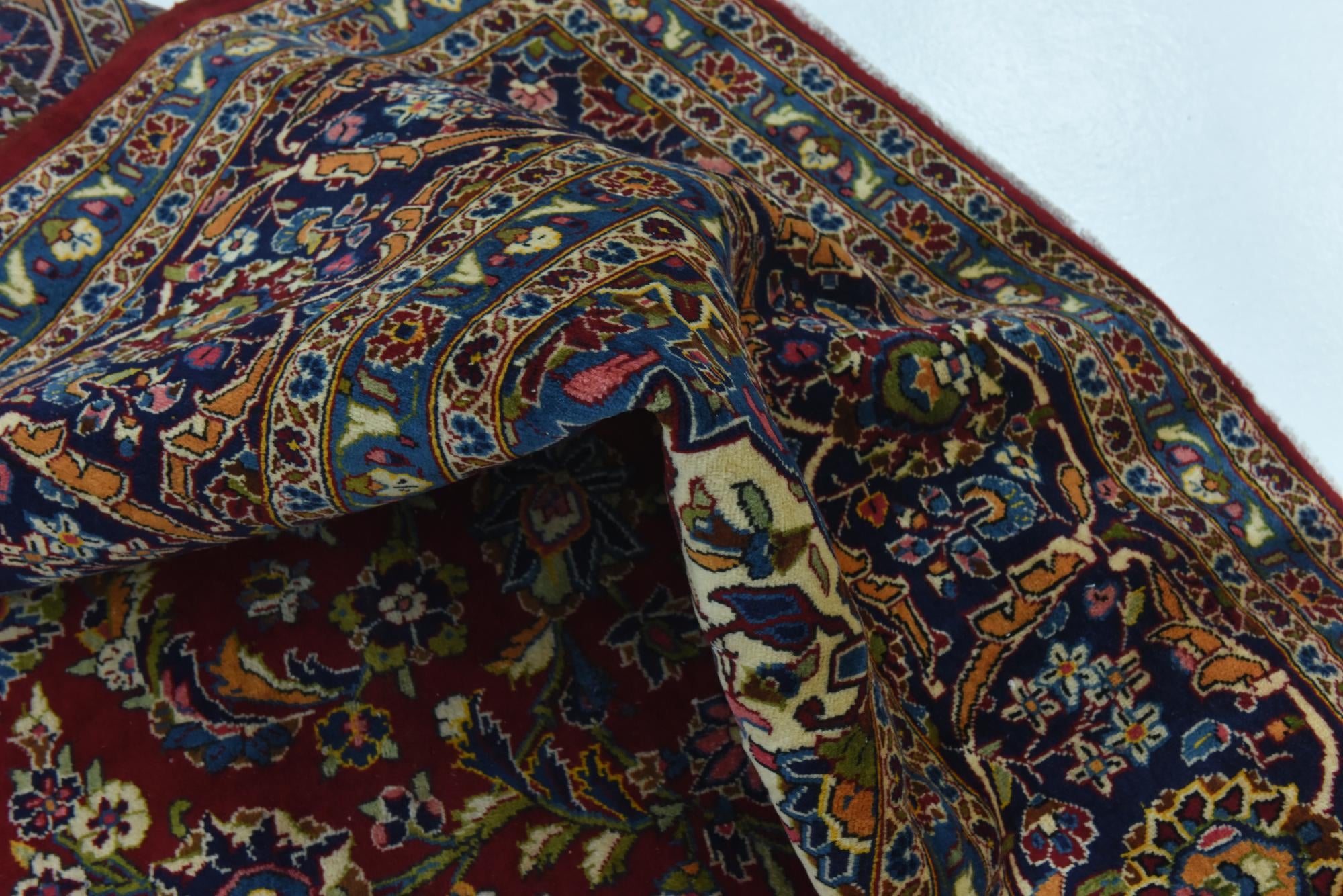 295cm x 405cm anudado a mano Kashan Alfombra Persa Lana