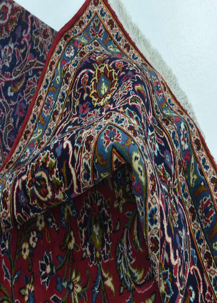 9' 9 x 13' 2 Hand Knotted Kashan Persian Wool Rug