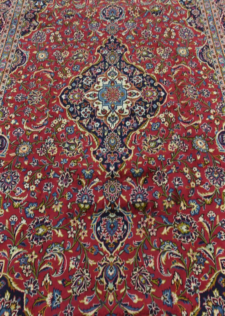 9' 9 x 13' 2 Hand Knotted Kashan Persian Wool Rug
