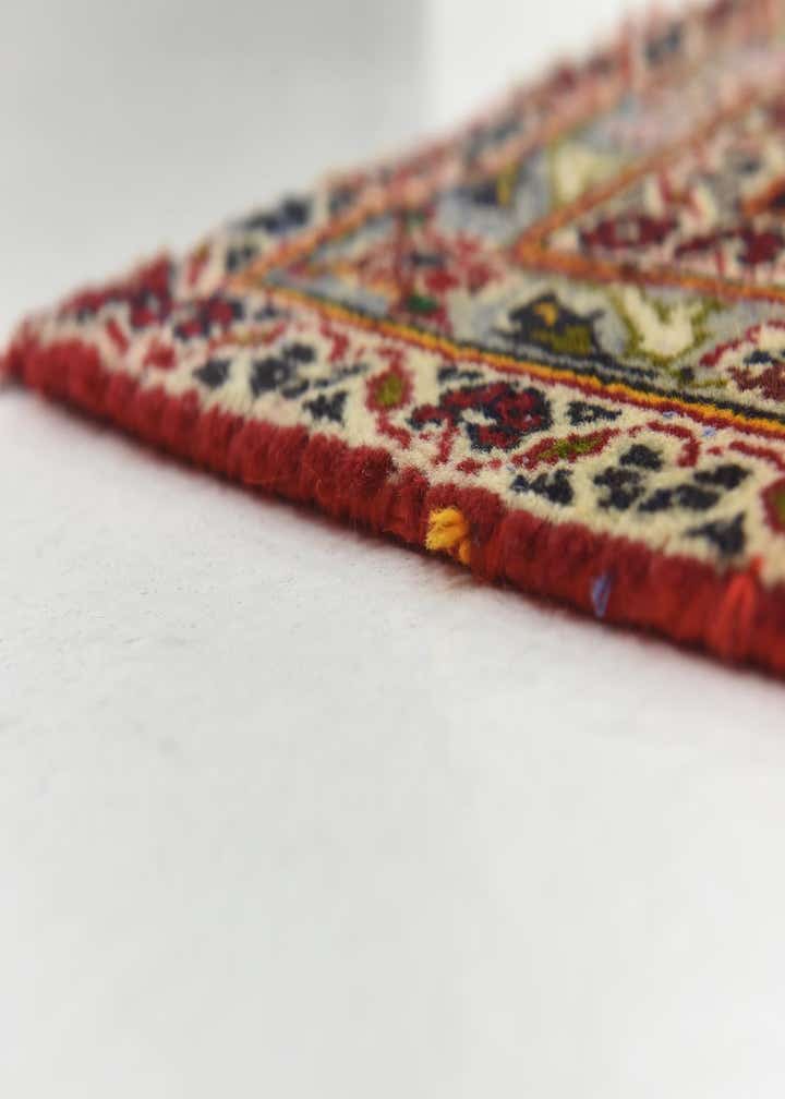 9' 7 x 13' Hand Knotted Kashan Persian Wool Rug