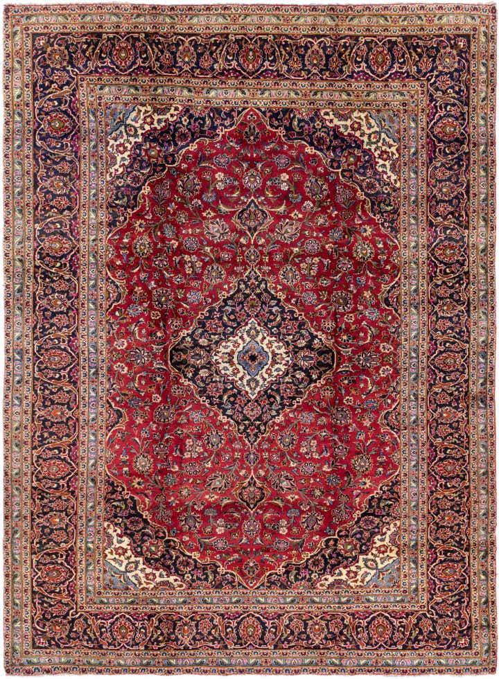 290cm x 395cm anudado a mano Kashan Alfombra Persa Lana