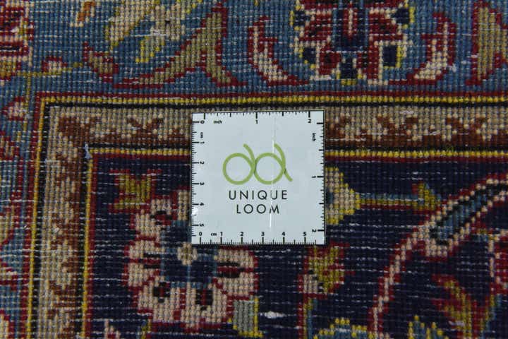 9' 8 x 13' Hand Knotted Kashan Persian Wool Rug