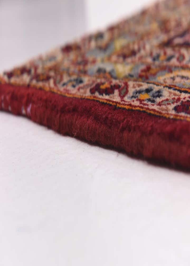 9' 8 x 13' Hand Knotted Kashan Persian Wool Rug