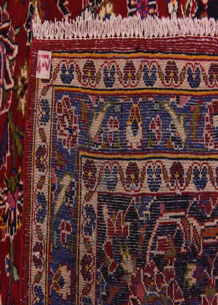 9' 8 x 13' Hand Knotted Kashan Persian Wool Rug