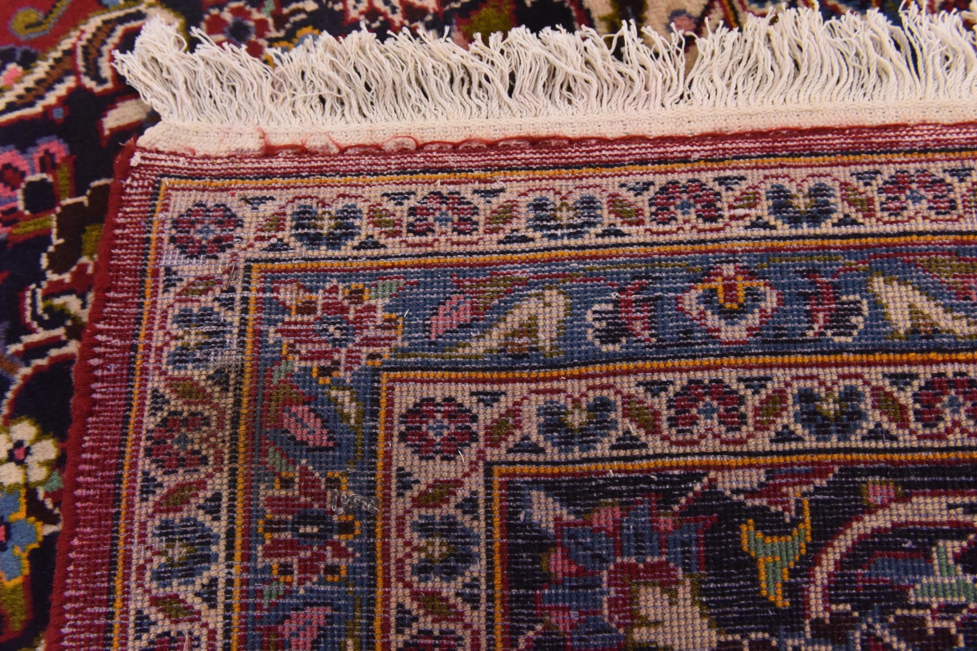9' 10 x 13' Hand Knotted Kashan Persian Wool Rug