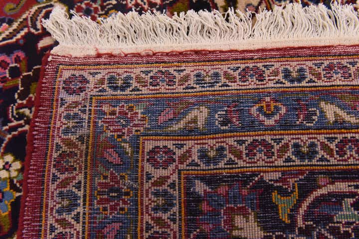 9' 10 x 13' Hand Knotted Kashan Persian Wool Rug