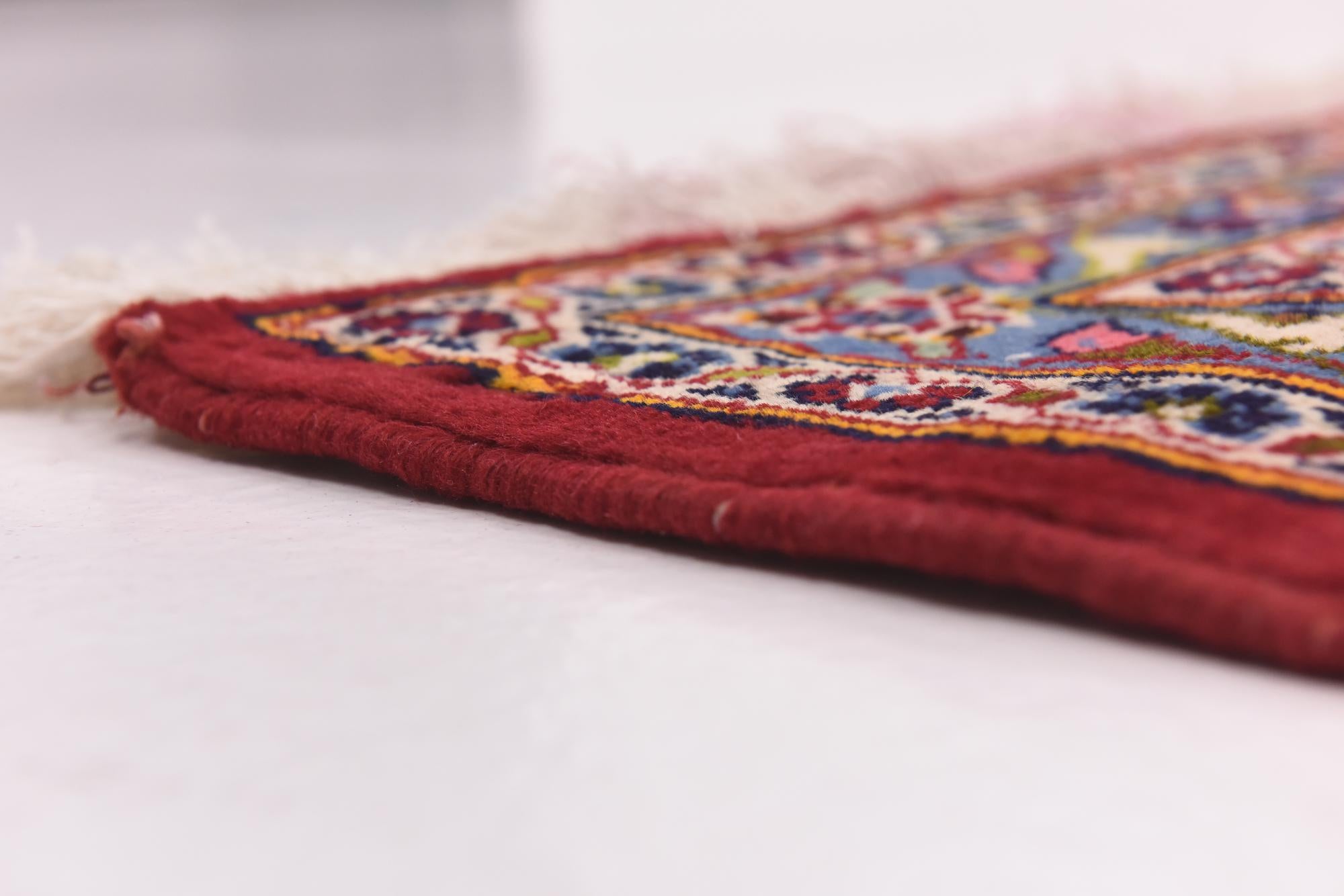 9' 10 x 13' Hand Knotted Kashan Persian Wool Rug