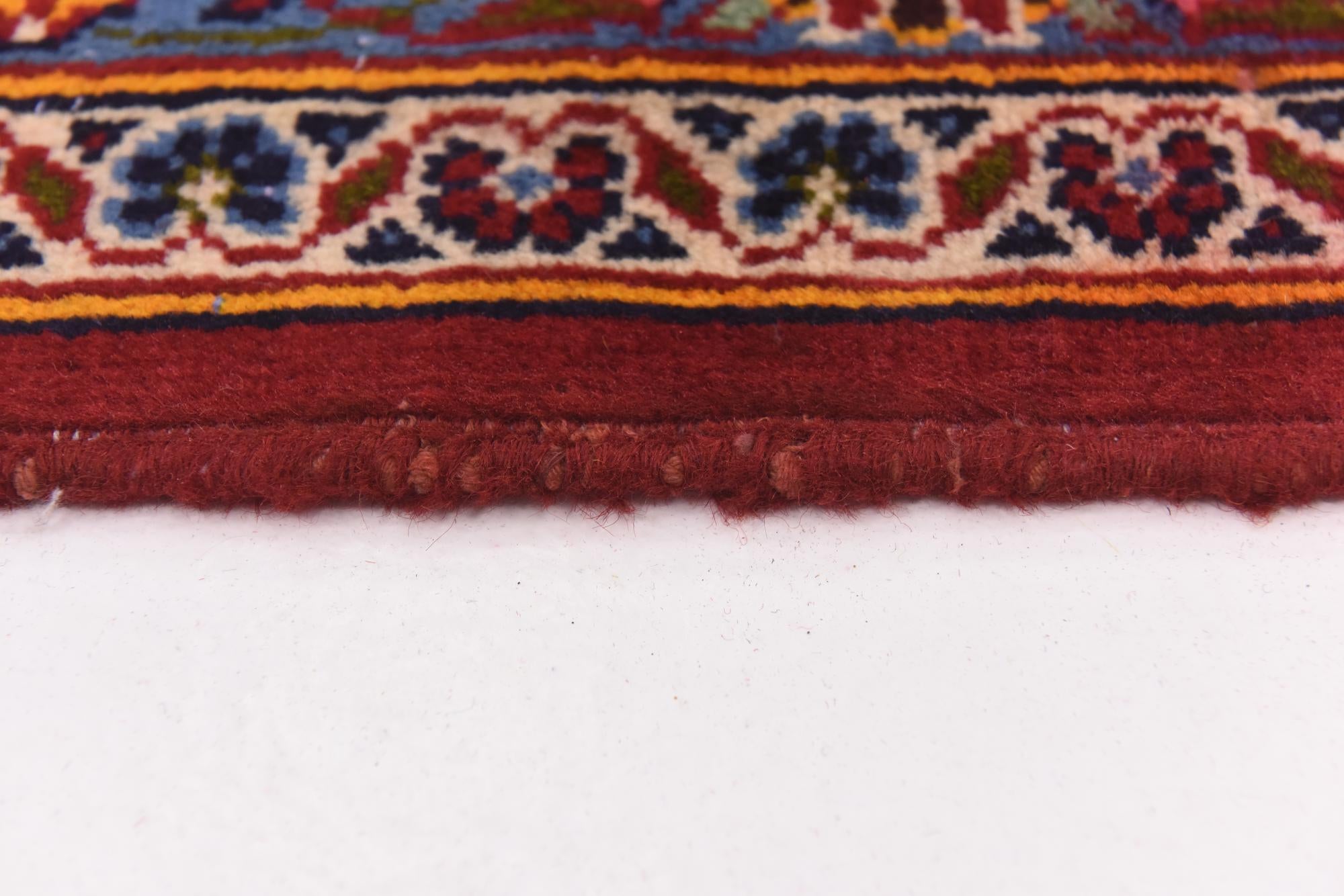 9' 10 x 13' Hand Knotted Kashan Persian Wool Rug