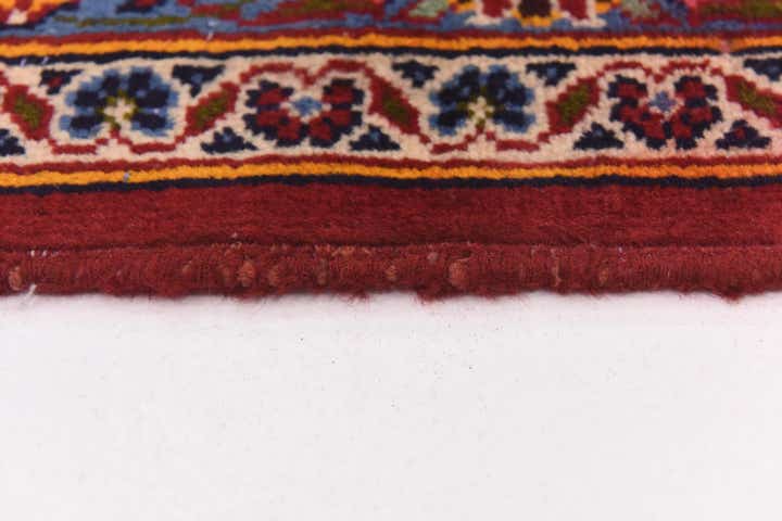 9' 10 x 13' Hand Knotted Kashan Persian Wool Rug