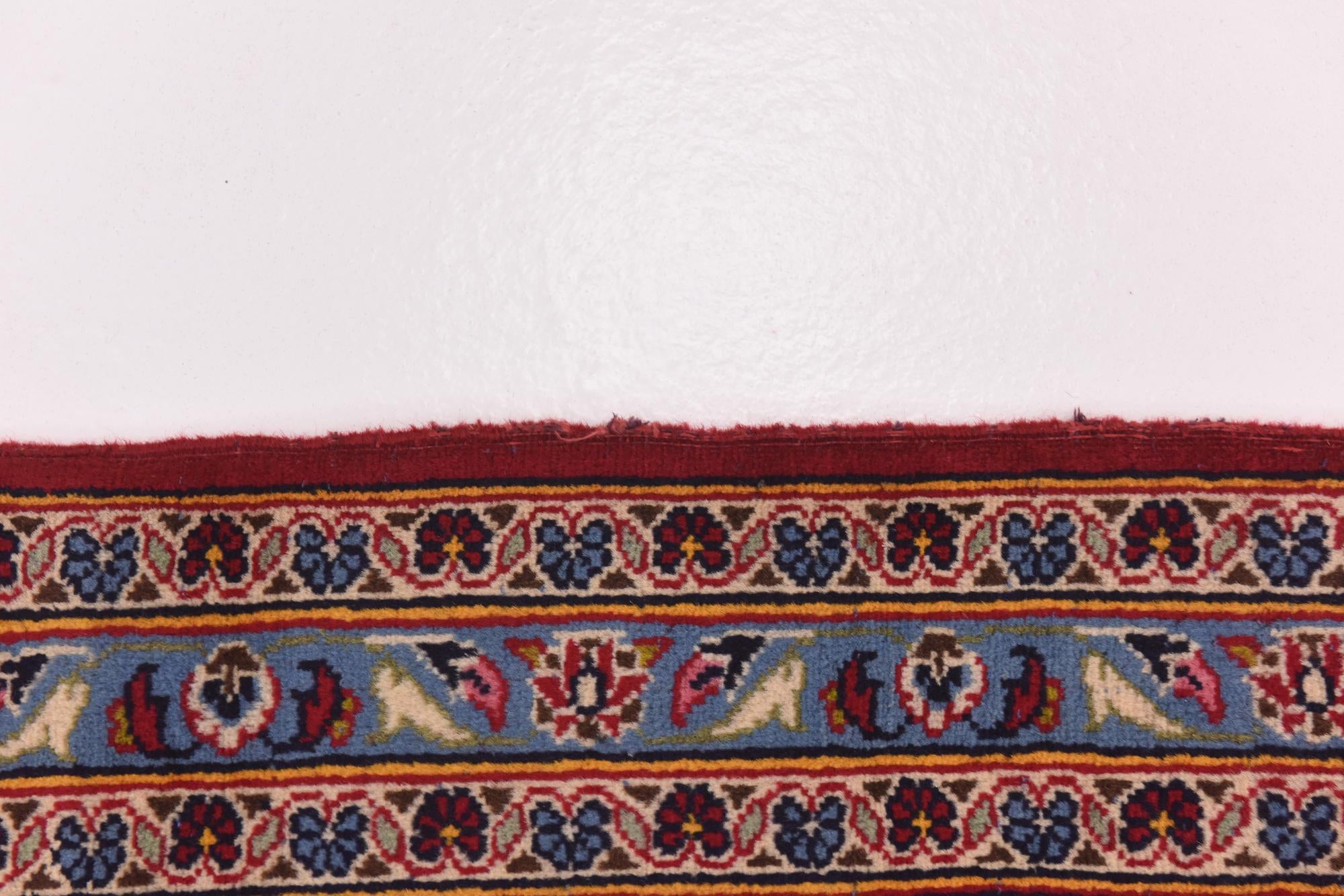 9' 9 x 13' 3 Hand Knotted Kashan Persian Wool Rug