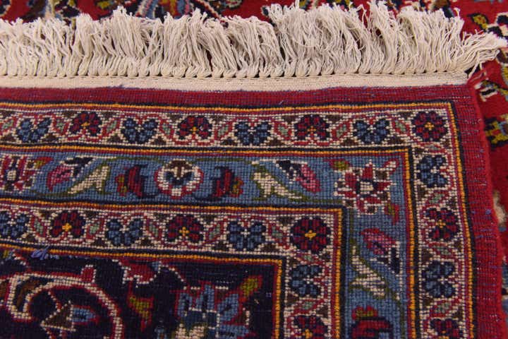 9' 9 x 13' 3 Hand Knotted Kashan Persian Wool Rug