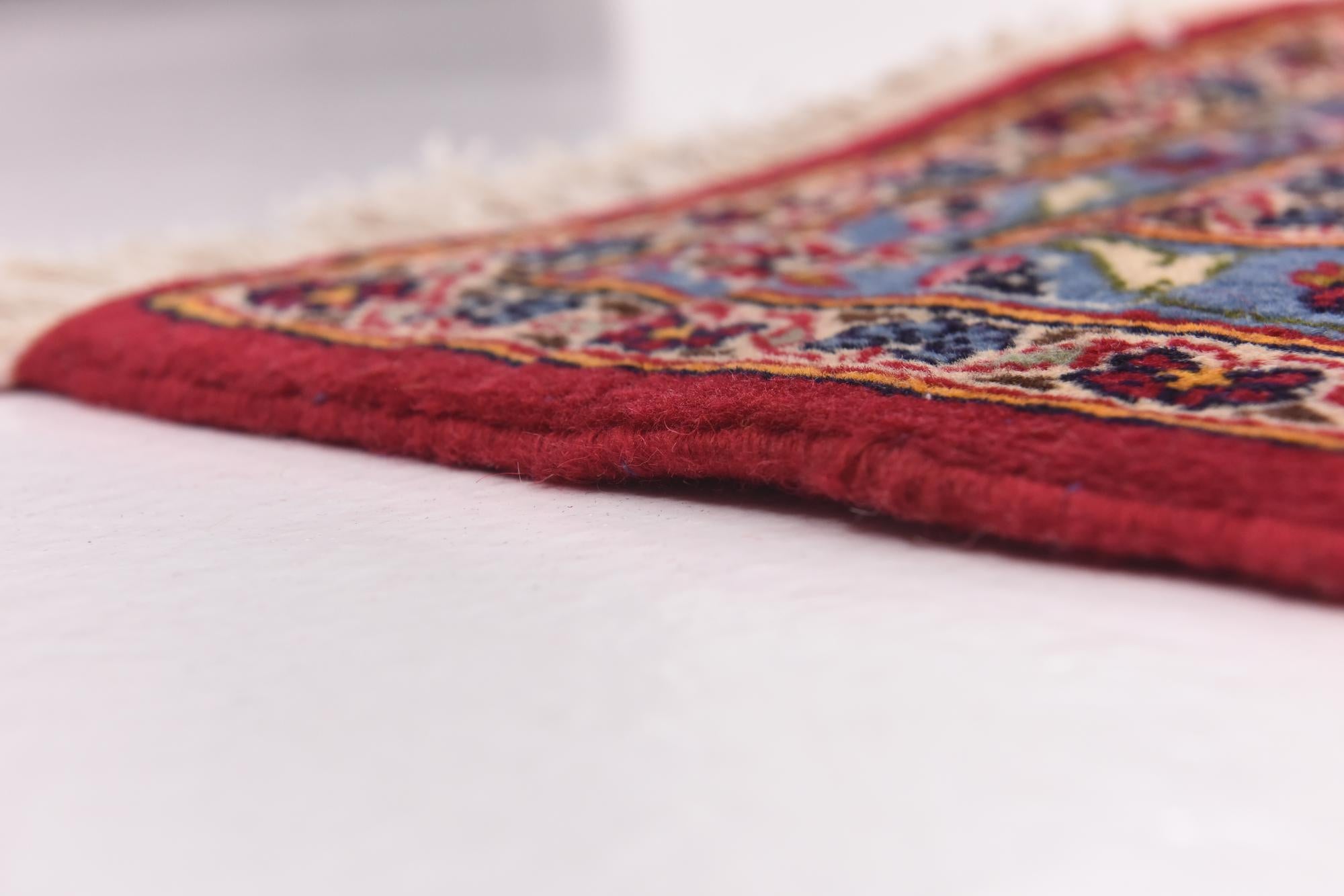 9' 9 x 13' 3 Hand Knotted Kashan Persian Wool Rug