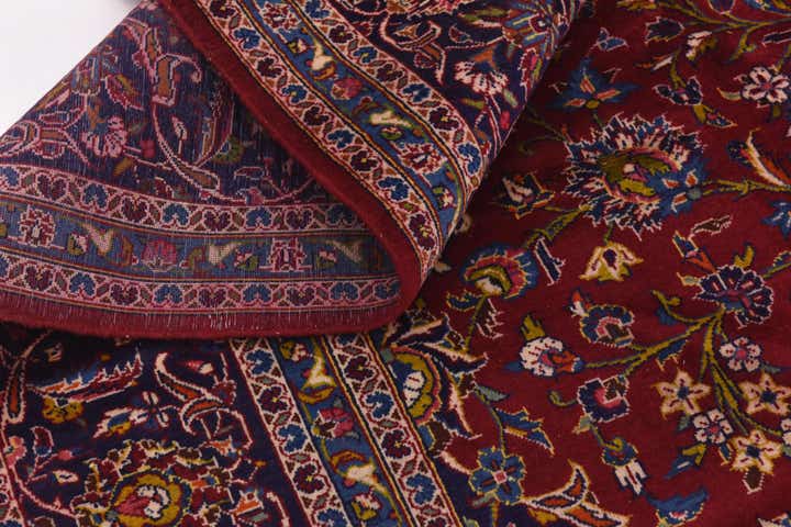 9' 9 x 14' Hand Knotted Kashan Persian Wool Rug