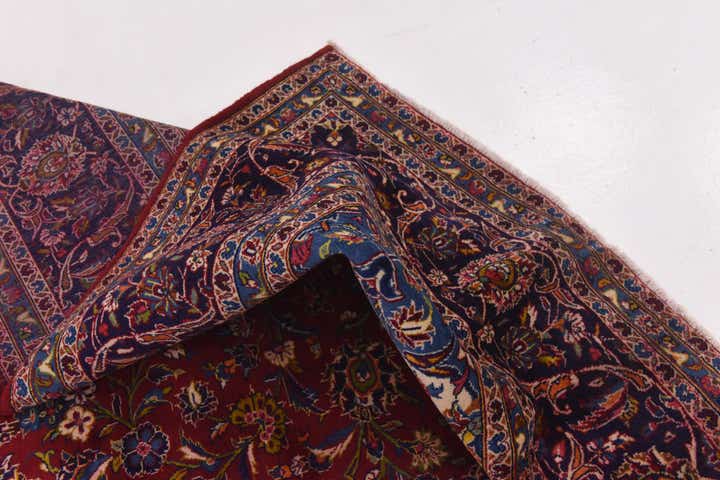 9' 9 x 14' Hand Knotted Kashan Persian Wool Rug