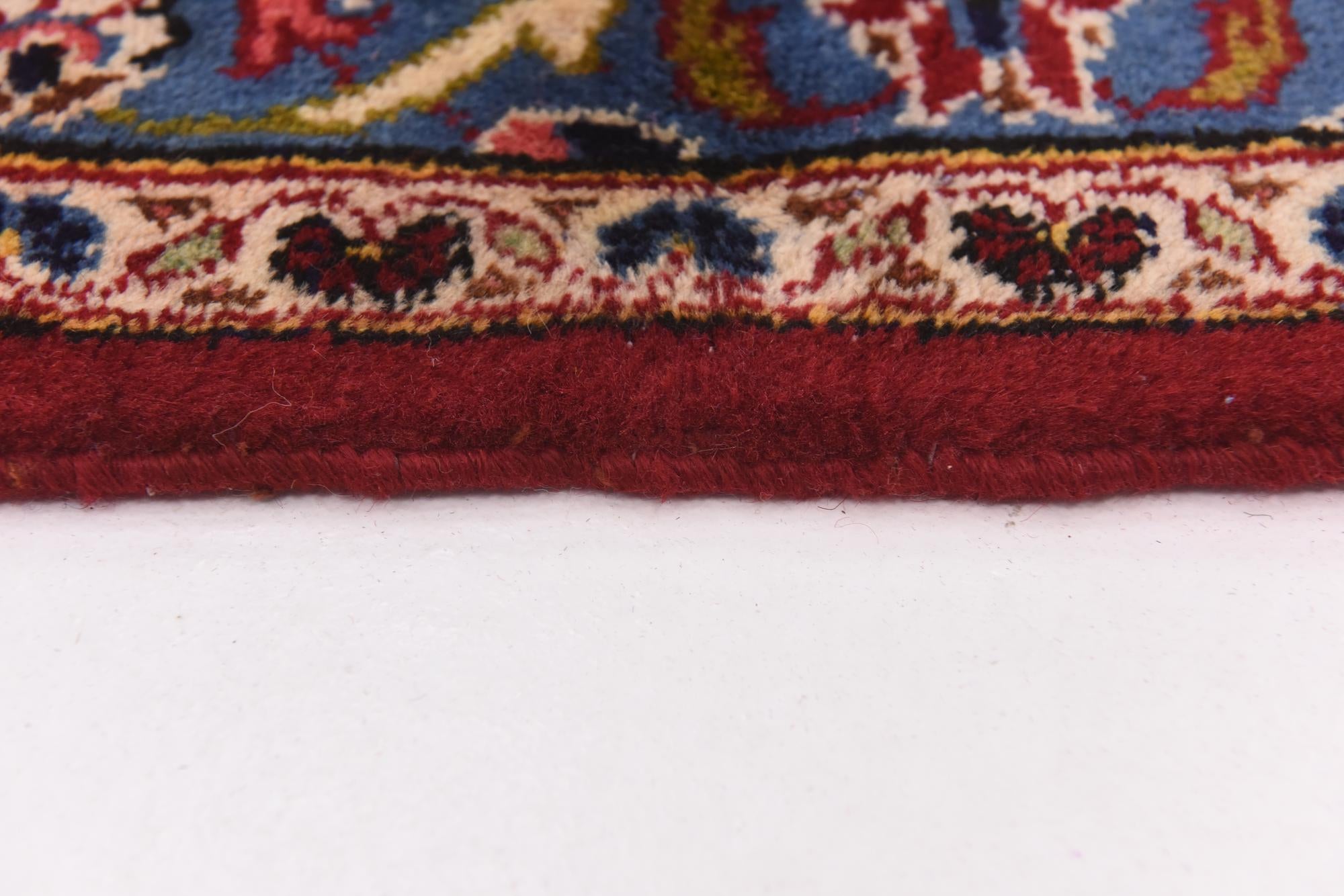 9' 9 x 13' Hand Knotted Kashan Persian Wool Rug