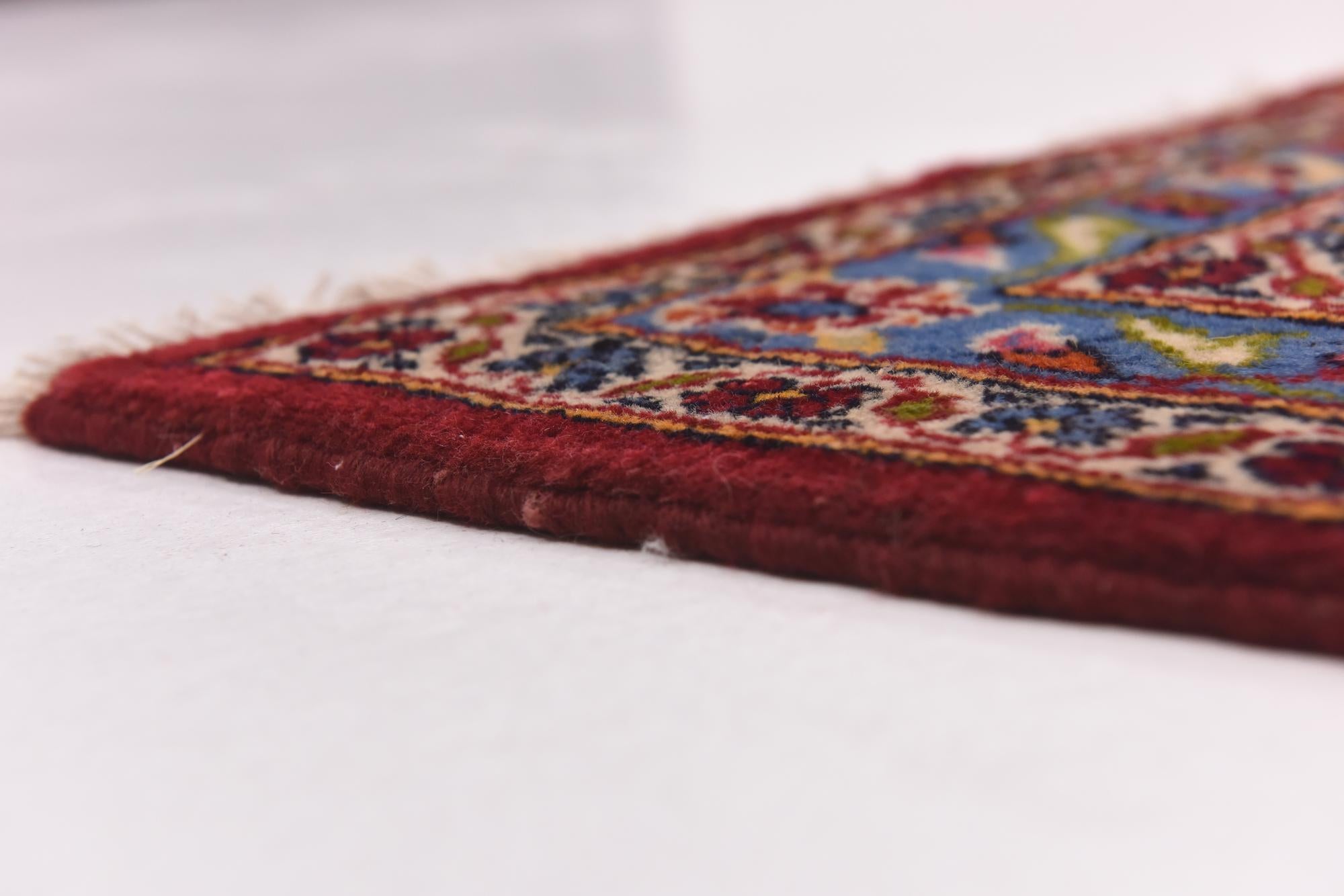 9' 7 x 13' 5 Hand Knotted Kashan Persian Wool Rug