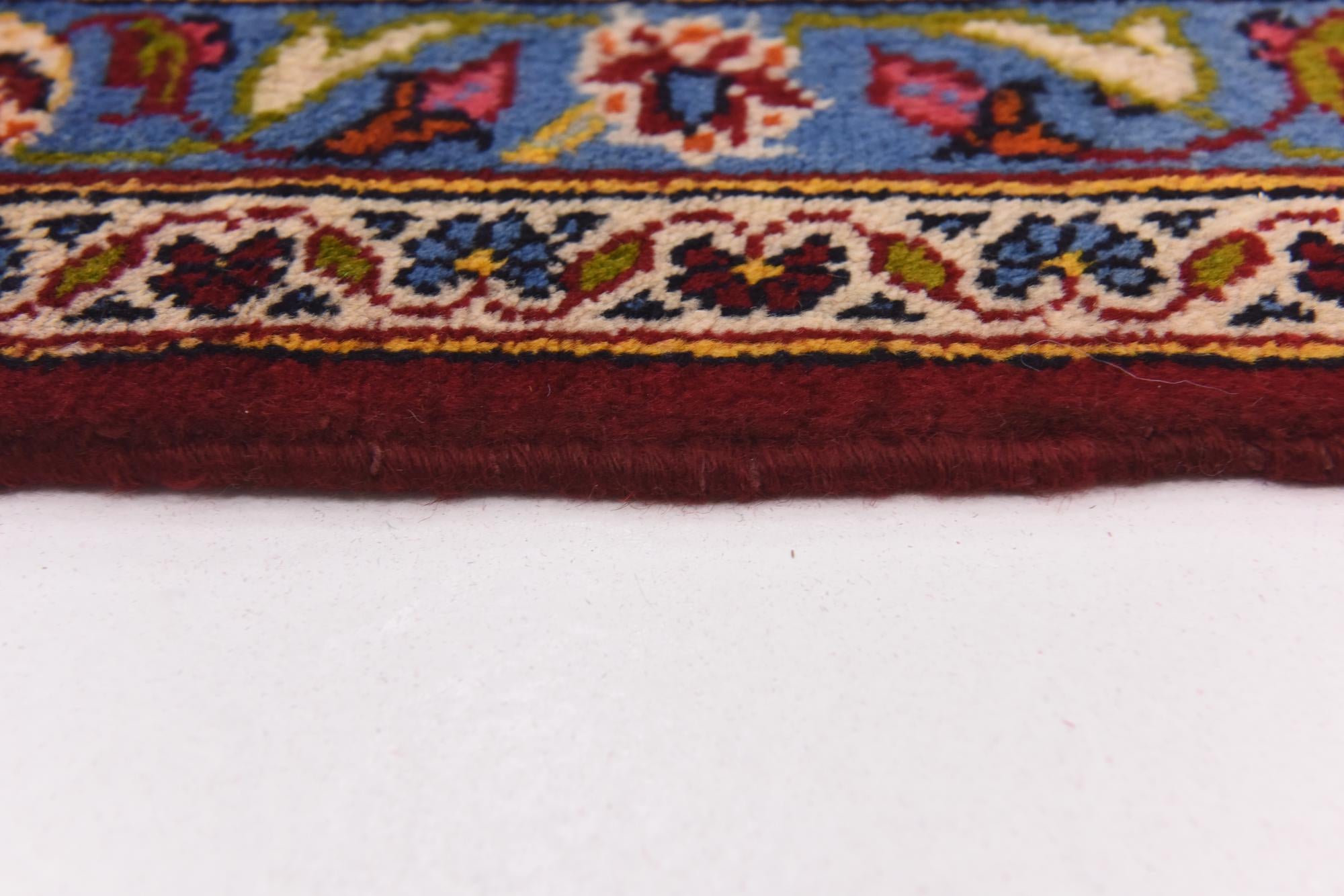 9' 7 x 13' 5 Hand Knotted Kashan Persian Wool Rug
