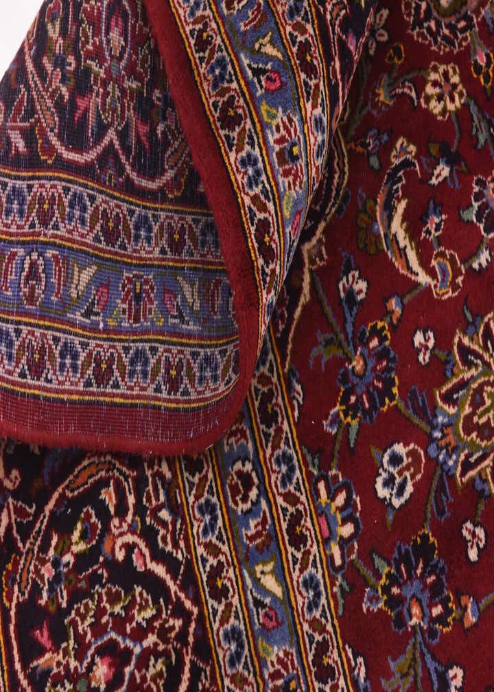 10' x 12' 8 Hand Knotted Kashan Persian Wool Rug