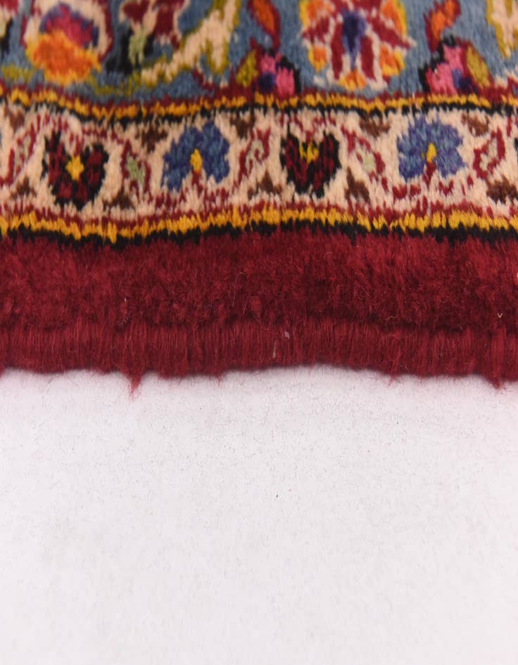 Detail image of 9' 10 x 13'  Hand Knotted Kashan Persian Wool Rug