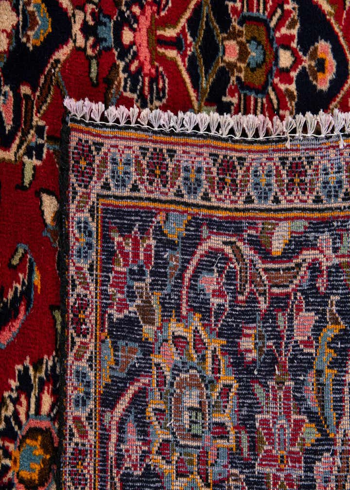 8' 10 x 12' 6 Hand Knotted Kashan Persian Wool Rug