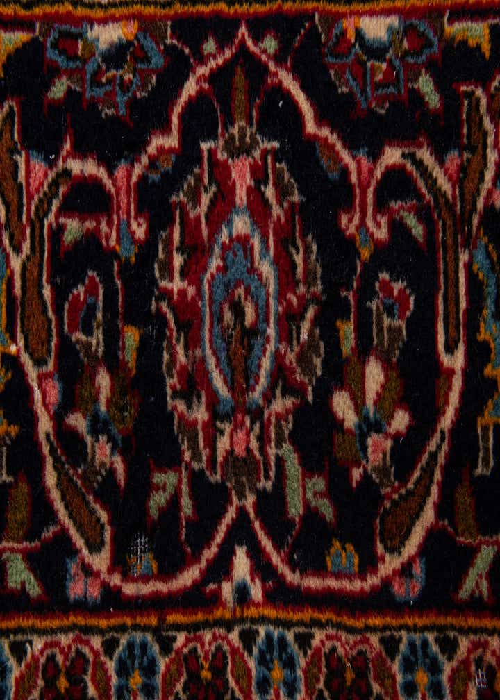 8' 10 x 12' 6 Hand Knotted Kashan Persian Wool Rug