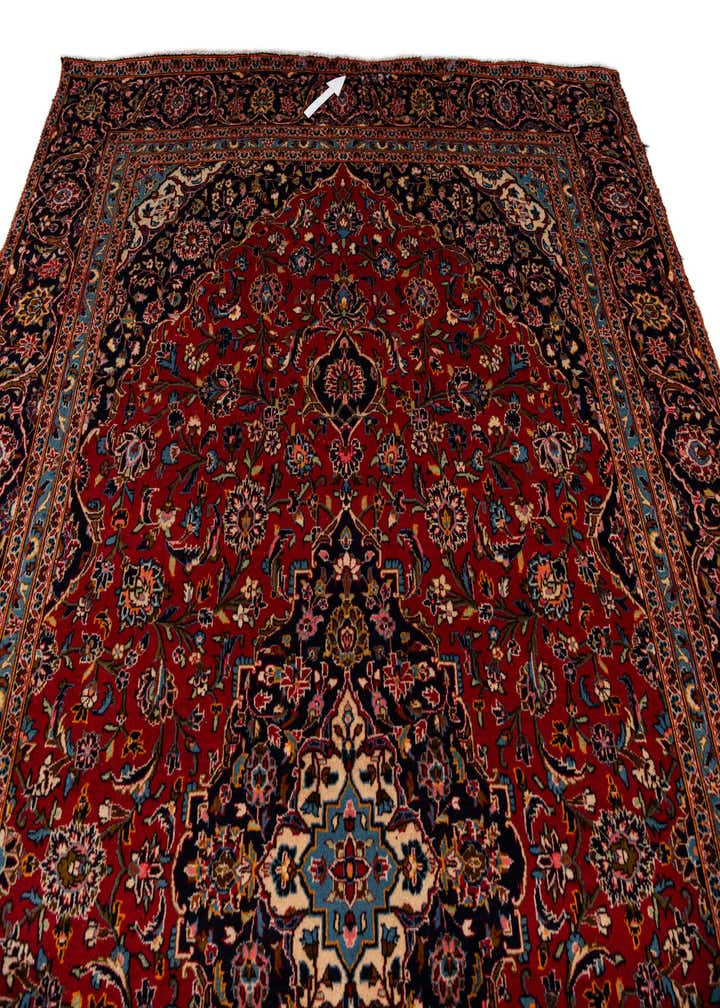 8' 10 x 12' 6 Hand Knotted Kashan Persian Wool Rug