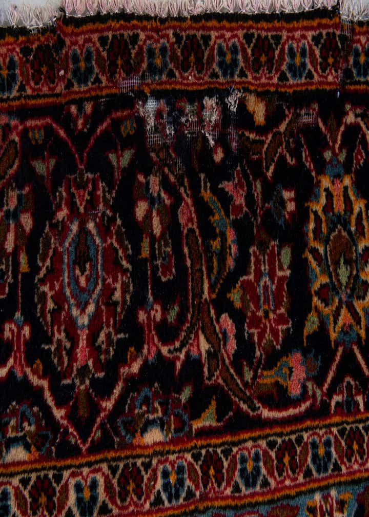 8' 10 x 12' 6 Hand Knotted Kashan Persian Wool Rug