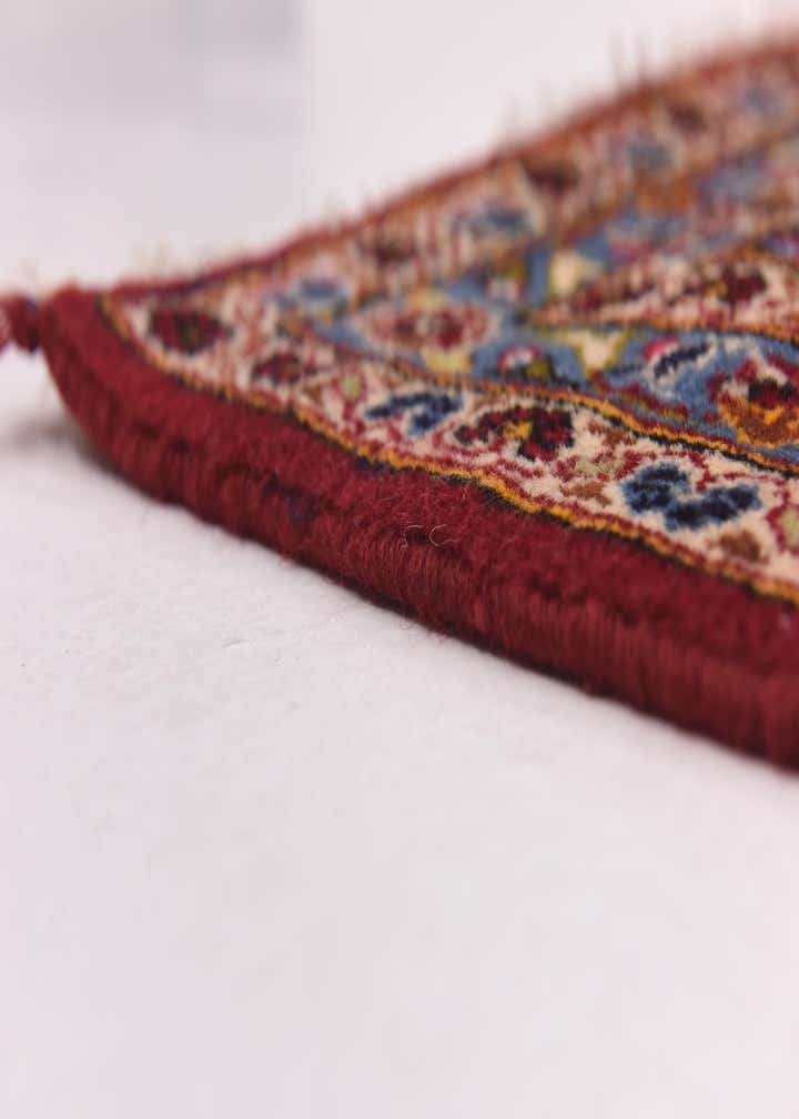 9' 8 x 12' 9 Hand Knotted Kashan Persian Wool Rug