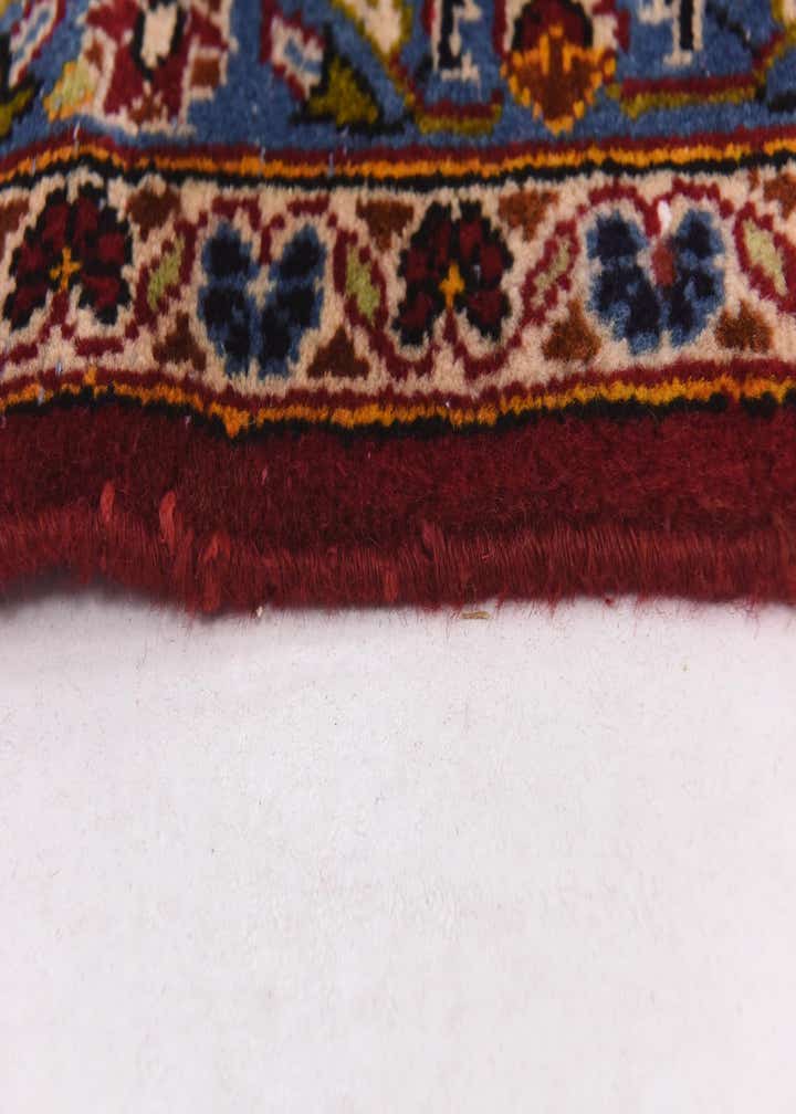 9' 8 x 12' 9 Hand Knotted Kashan Persian Wool Rug