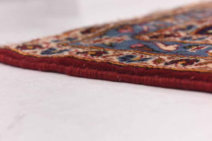 9' 7 x 13' Hand Knotted Kashan Persian Wool Rug