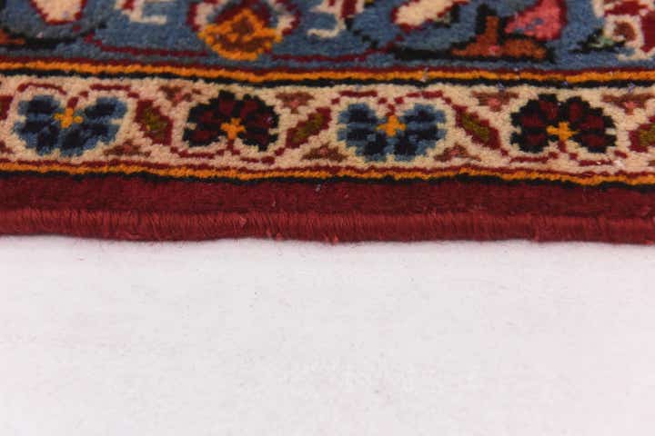 9' 7 x 13' Hand Knotted Kashan Persian Wool Rug