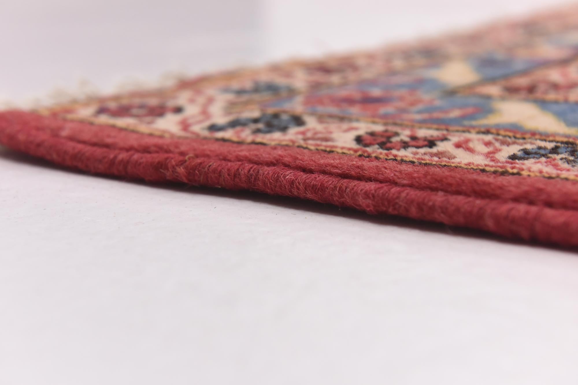 9' 7 x 13' 3 Hand Knotted Kashan Persian Wool Rug