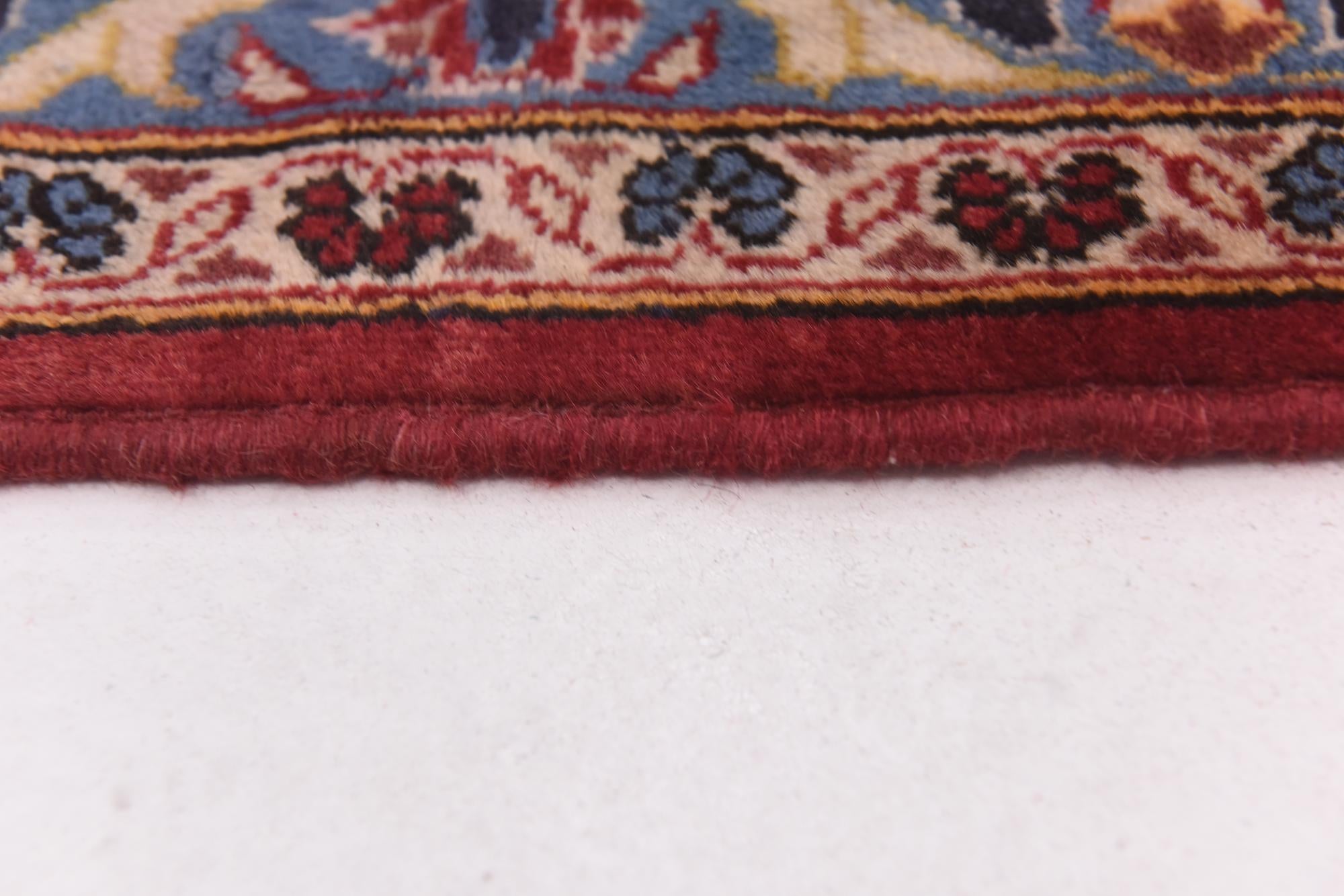 9' 7 x 13' 3 Hand Knotted Kashan Persian Wool Rug