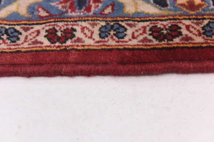 9' 7 x 13' 3 Hand Knotted Kashan Persian Wool Rug