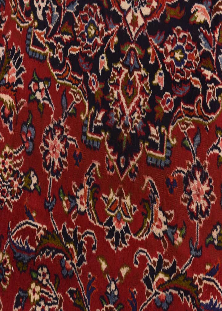 9' 9 x 12' 6 Hand Knotted Kashan Persian Wool Rug