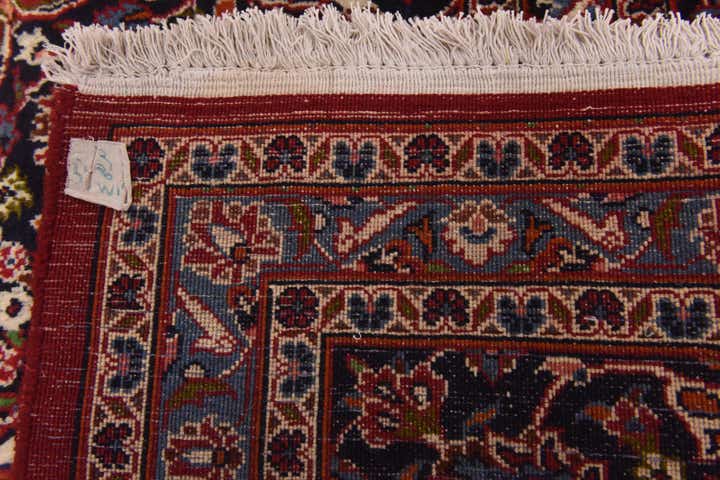 9' 9 x 12' 6 Hand Knotted Kashan Persian Wool Rug