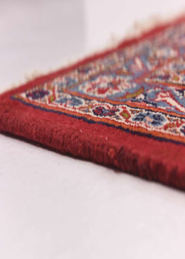 9' 9 x 12' 6 Hand Knotted Kashan Persian Wool Rug