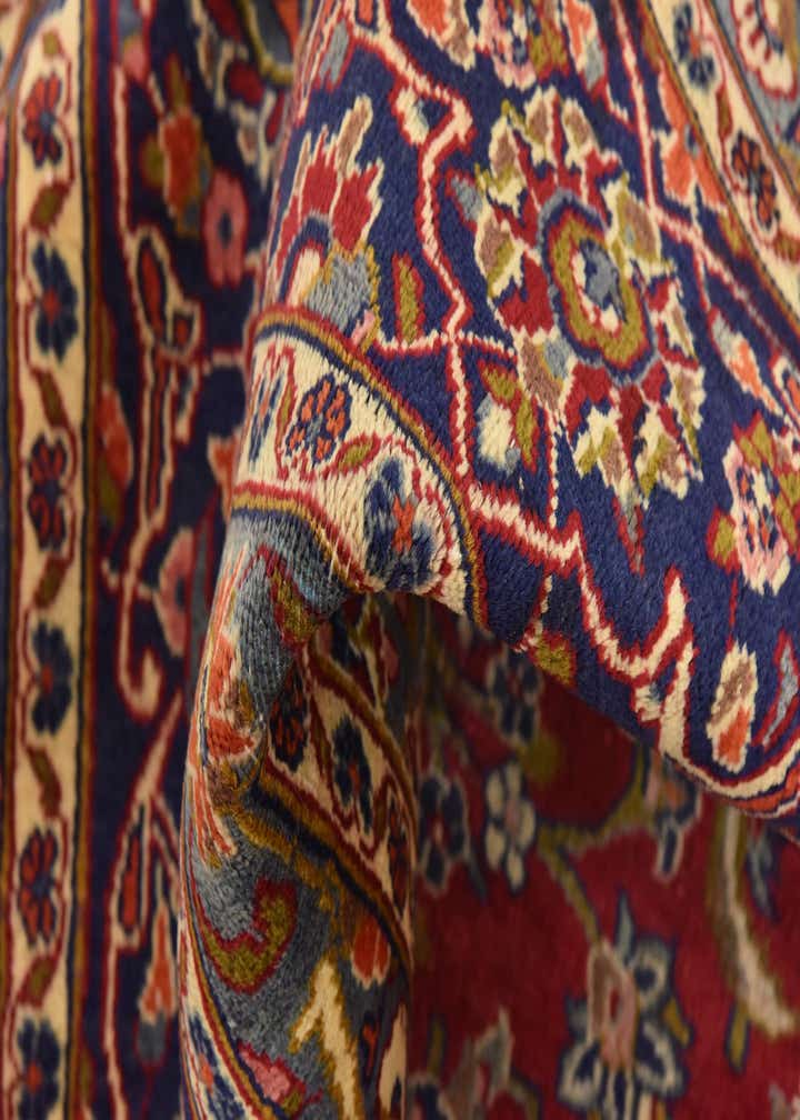 9' 6 x 13' Hand Knotted Kashan Persian Wool Rug