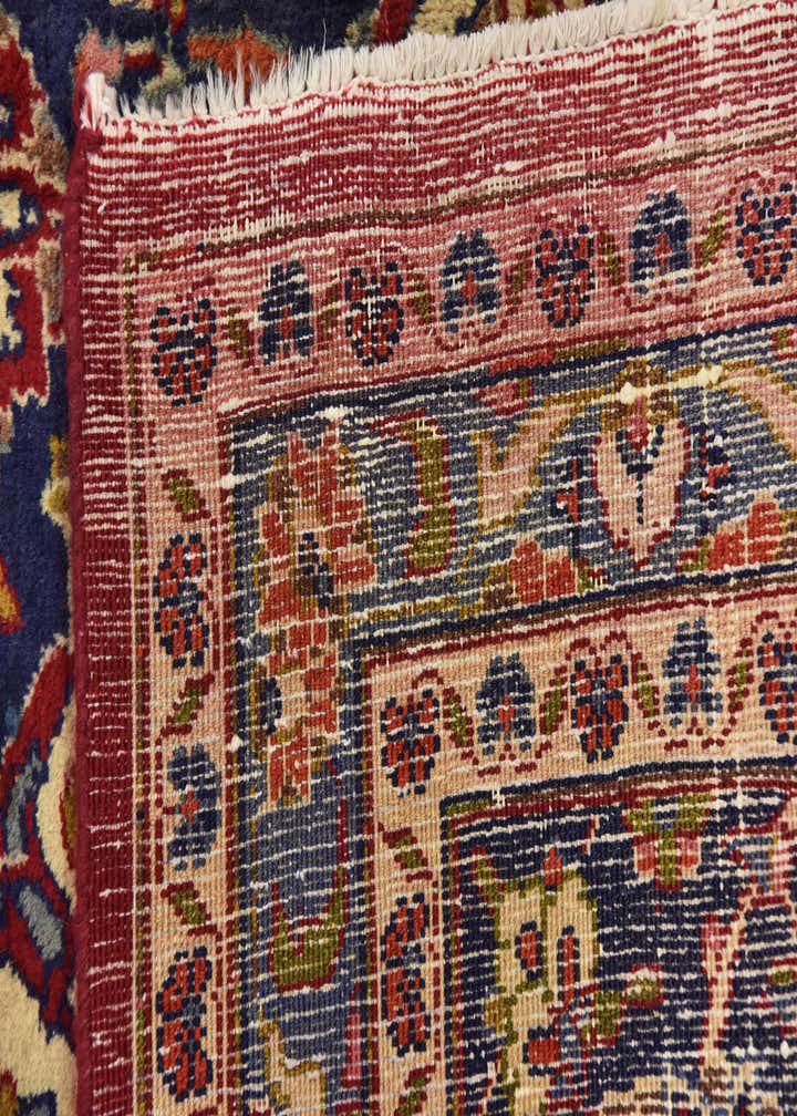 9' 6 x 13' Hand Knotted Kashan Persian Wool Rug