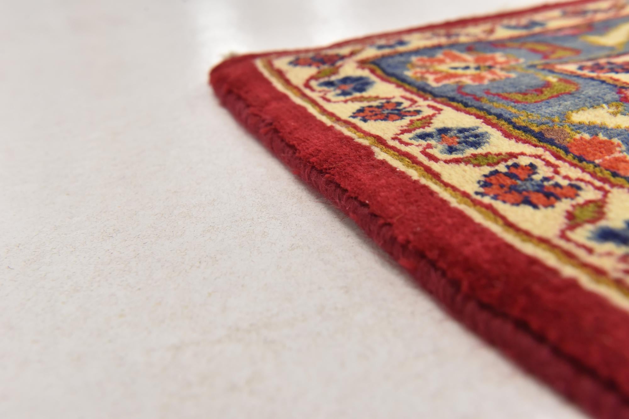 9' 6 x 13' Hand Knotted Kashan Persian Wool Rug