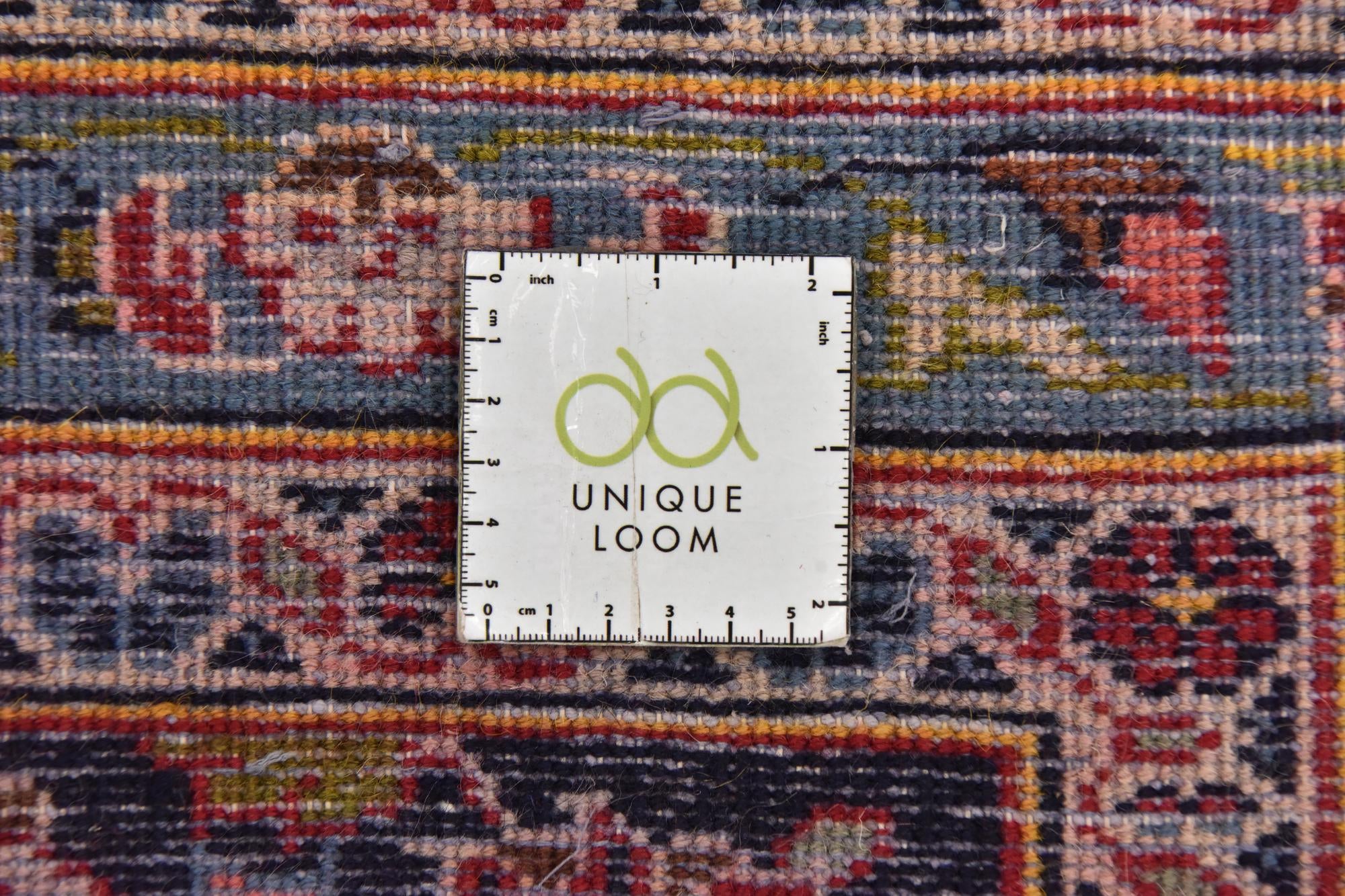 9' 6 x 12' 10 Hand Knotted Kashan Persian Wool Rug