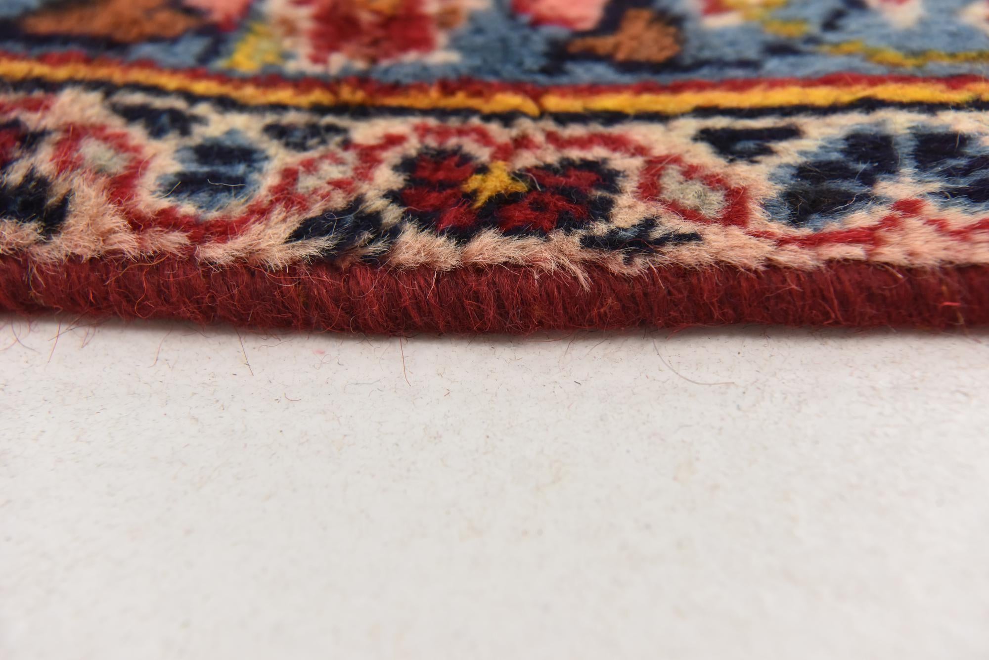 9' 6 x 12' 10 Hand Knotted Kashan Persian Wool Rug