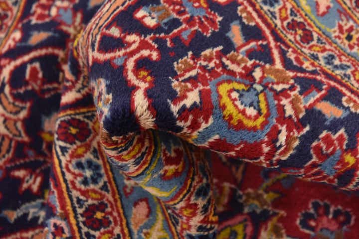 9' 6 x 13' 8 Hand Knotted Kashan Persian Wool Rug