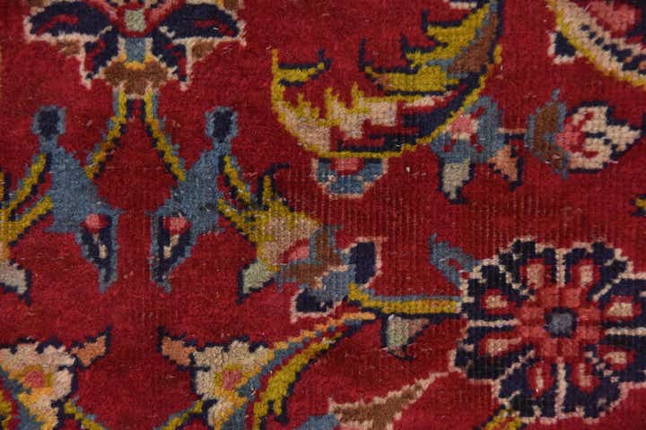 9' 6 x 13' 8 Hand Knotted Kashan Persian Wool Rug