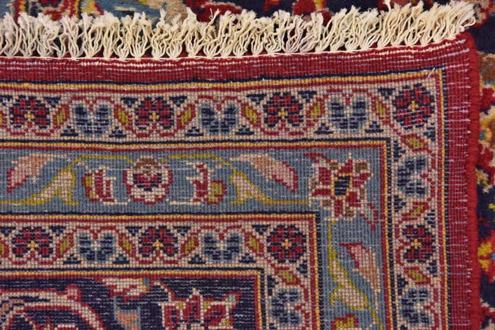 9' 6 x 13' 8 Hand Knotted Kashan Persian Wool Rug