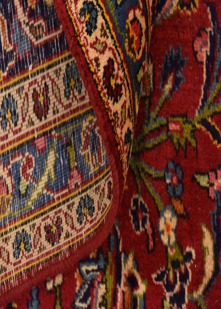 9' 6 x 12' 10 Hand Knotted Kashan Persian Wool Rug