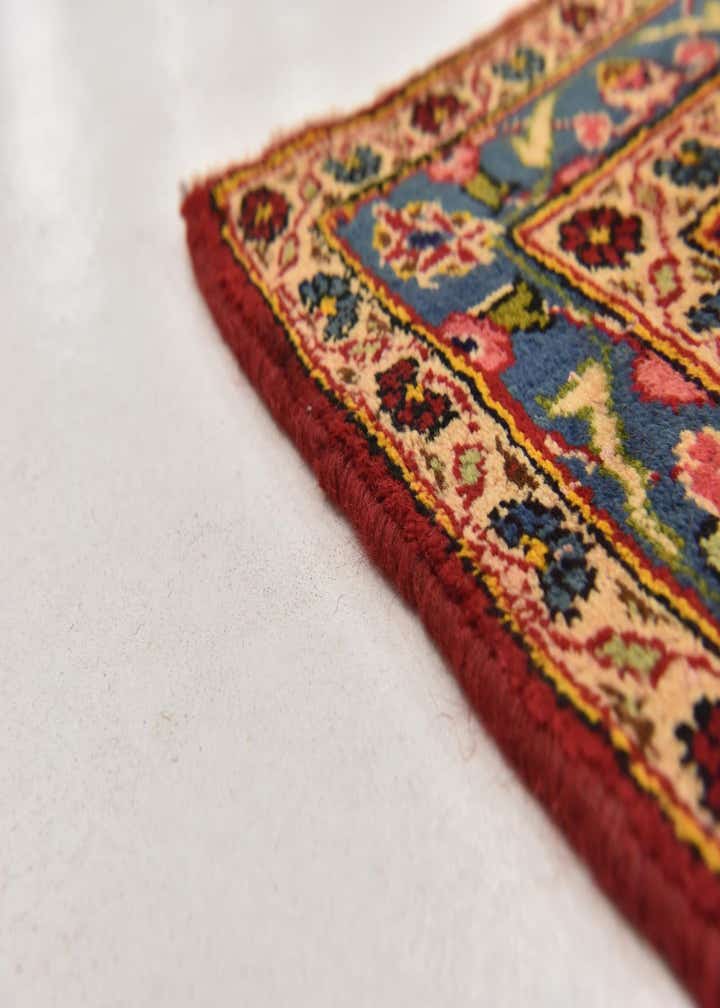 9' 6 x 12' 10 Hand Knotted Kashan Persian Wool Rug
