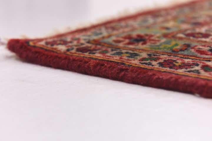 9' 8 x 13' Hand Knotted Kashan Persian Wool Rug