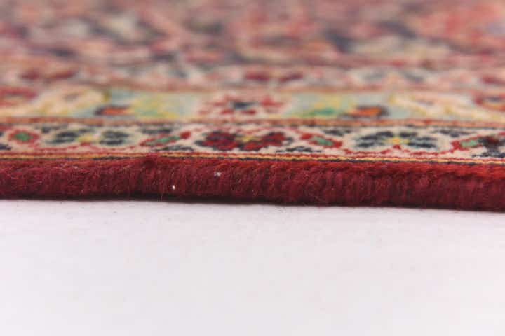 9' 8 x 13' Hand Knotted Kashan Persian Wool Rug